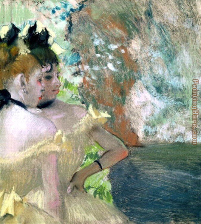 Dancers in the Wings 2 painting - Edgar Degas Dancers in the Wings 2 art painting